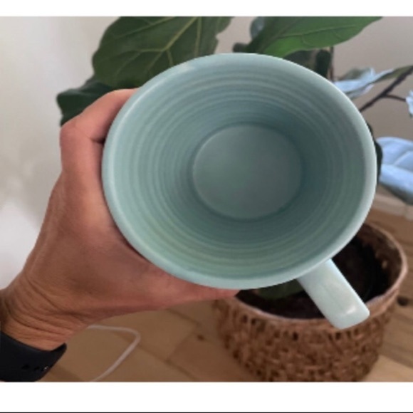 Baby blue STARBUCKS mocha ceramic mug 2007 - Picture 3 of 4